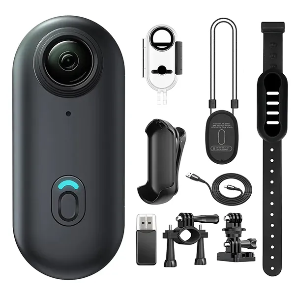 GoJo4K Body Cam – 4K Ultra HD WiFi Action Camera, Thumb-Size 1.25oz, IPX7 Waterproof, 120-Min Battery, 360° Magnetic Clip