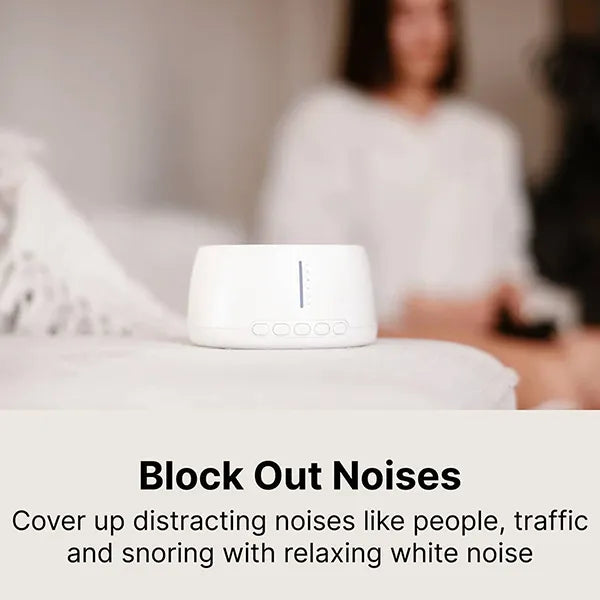 AMakvia White Noise Machine – 30 Sounds, Built-In Timer & Headphone Jack
