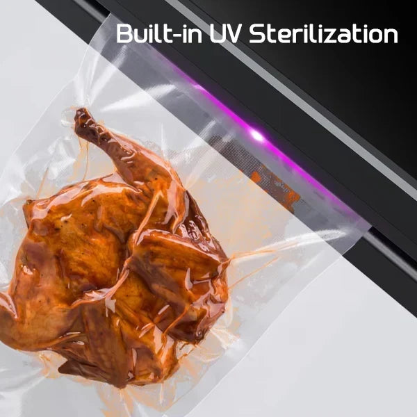 Safresh Vacuum Sealer Machine – 65Kpa Suction, UV Sterilization, 30cm Seal, External Jar Sealing & Bags Included