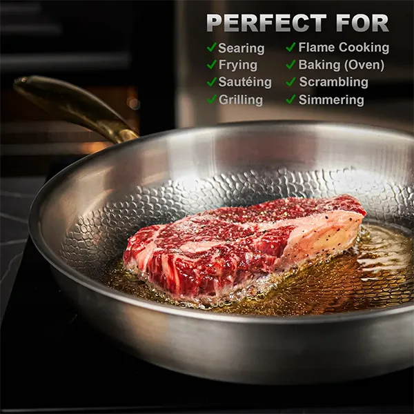 TetsuPan Titanium Frying Pan – Non-Stick, Lightweight & Ultra-Durable for Home & Outdoor Cooking