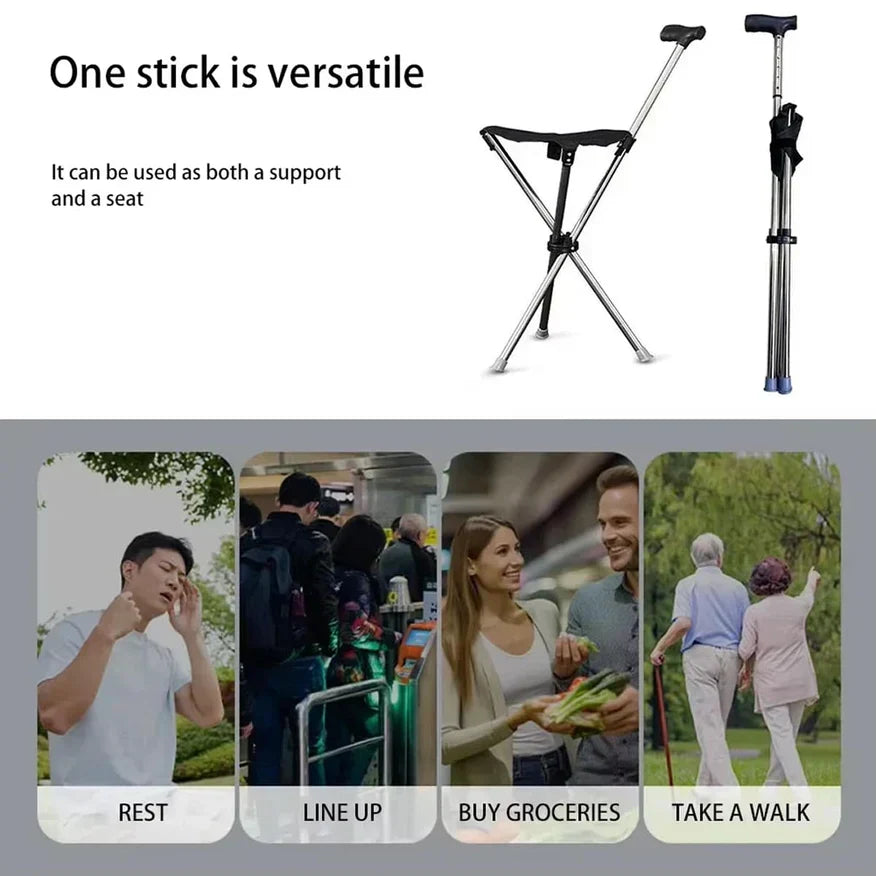 YasuSeat Walking Stick With Seat AU2
