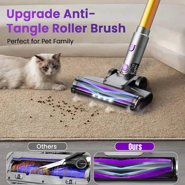 Cleanivia Cordless Stick Vacuum – 40Kpa 8-in-1 Lightweight Vacuum for Pet Hair, Hard Floors & Carpets