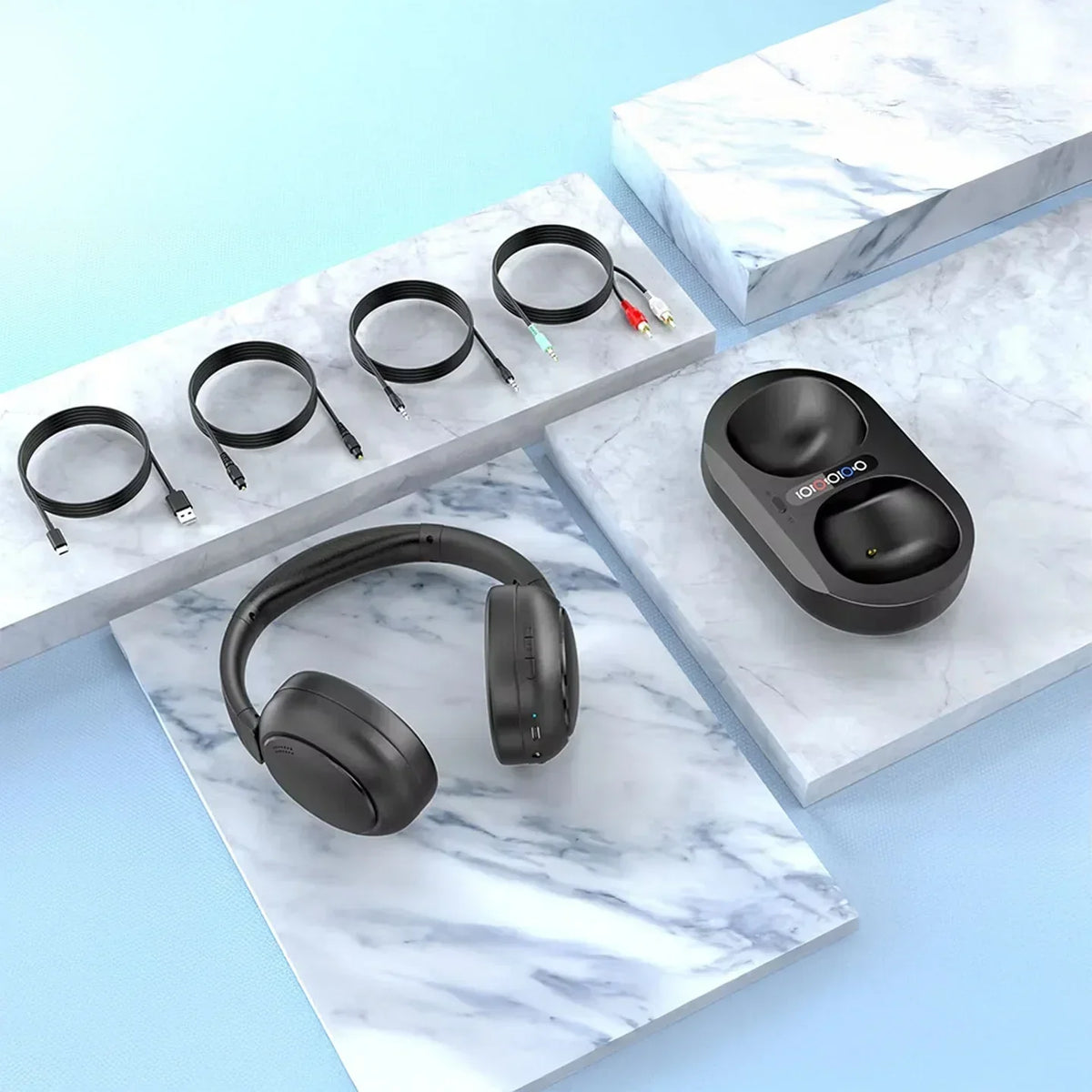 Lofialo TV Headphones – Wireless Headphones for TV Watching | Zero Latency, 100ft Range